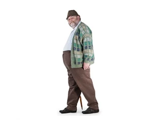 Obézní senior s artritidou