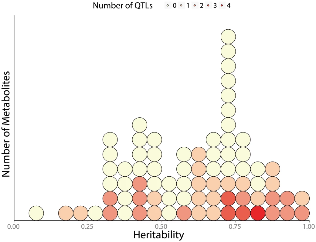 Distribution of broad sense heritability (