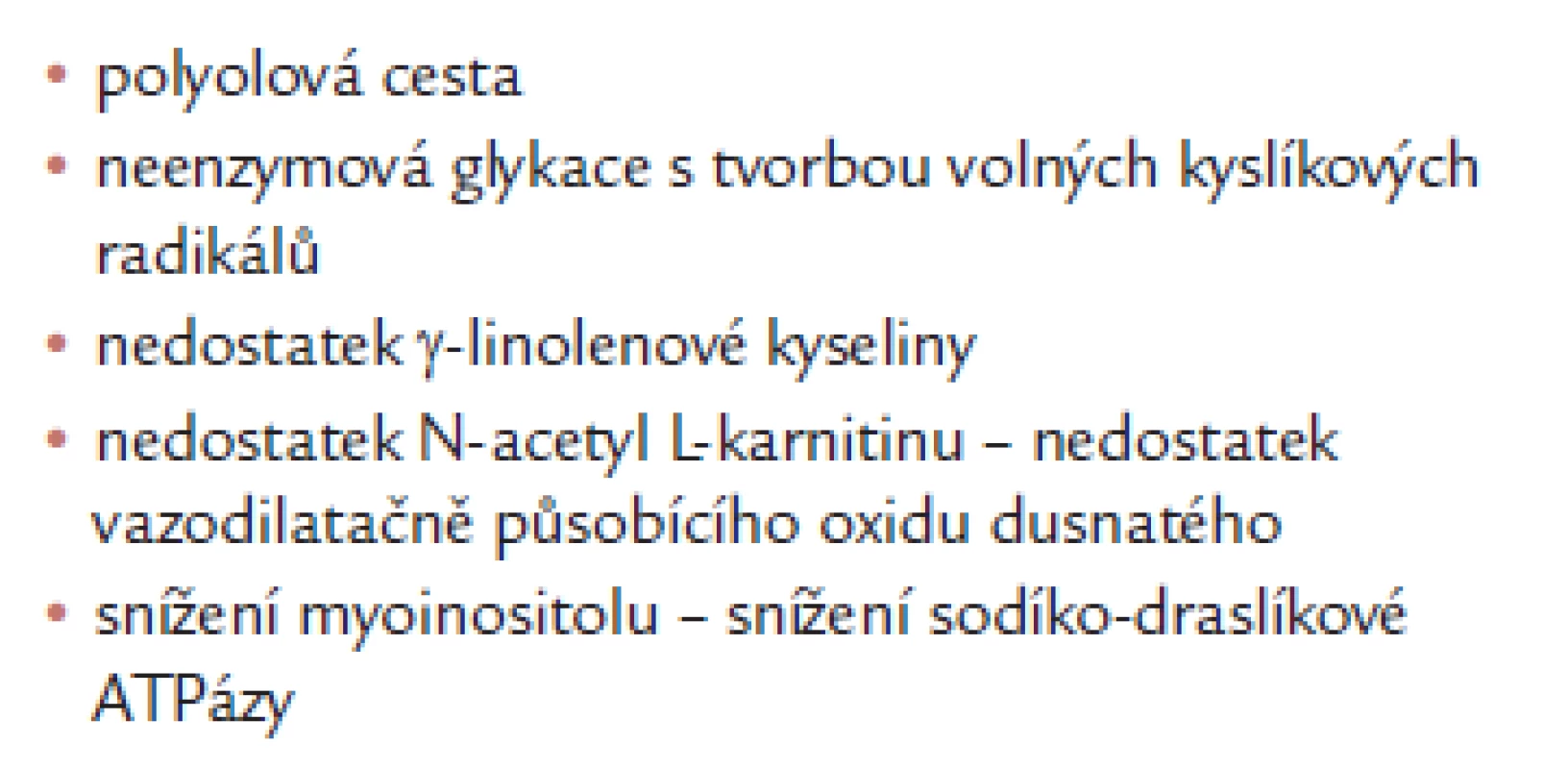 Metabolická etiologie DAN.