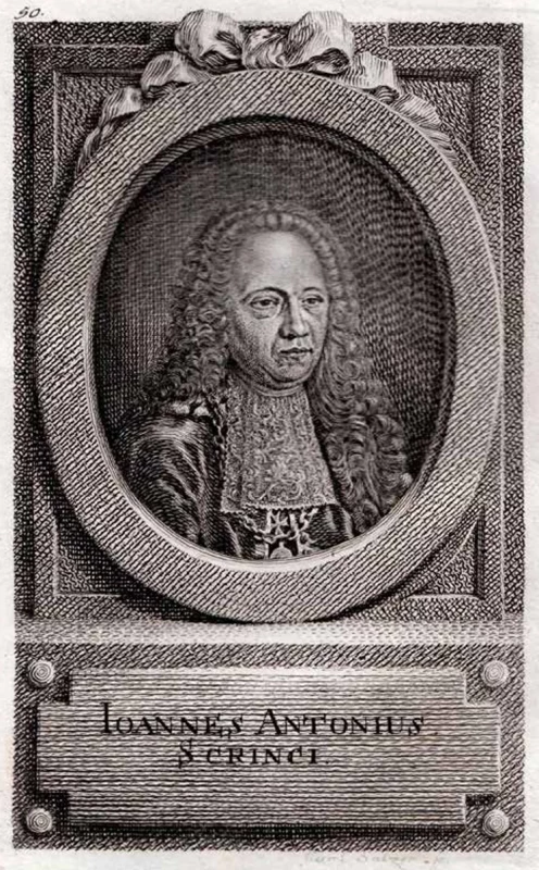 Jan Antonín Scrinci, profesor fyziky, Boháčův učitel  a podporovatel
