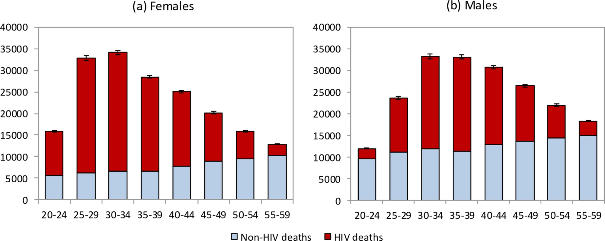Age and sex differences in mortality levels (1 July 2005–30 June 2006).