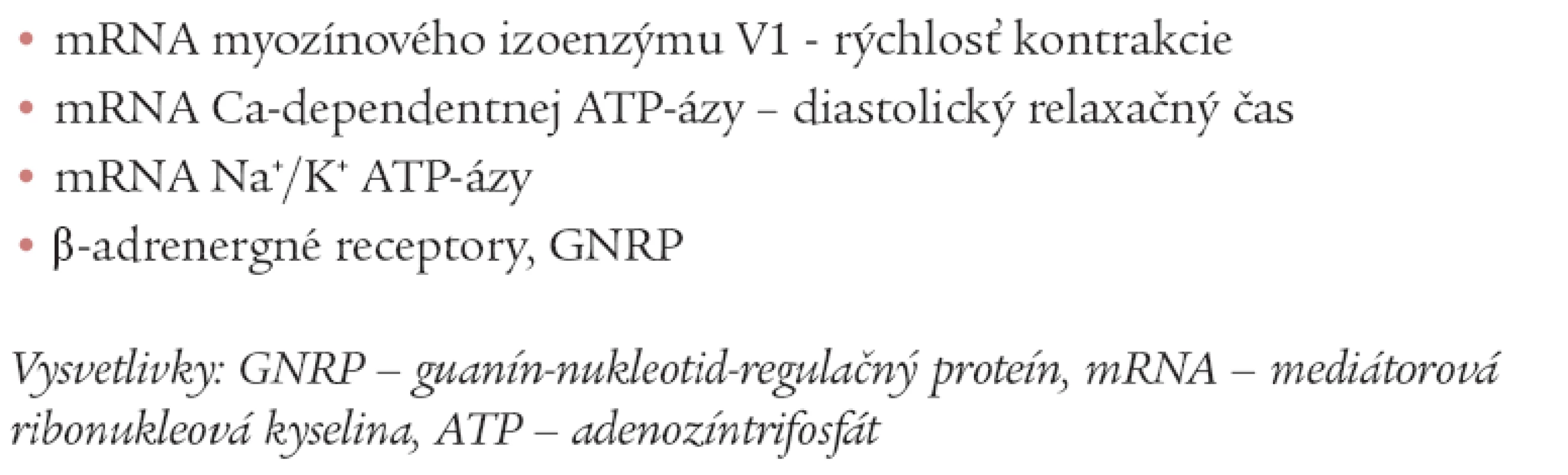 Možné molekulárne aspekty vplyvu hormónov štítnej žľazy na myokard.