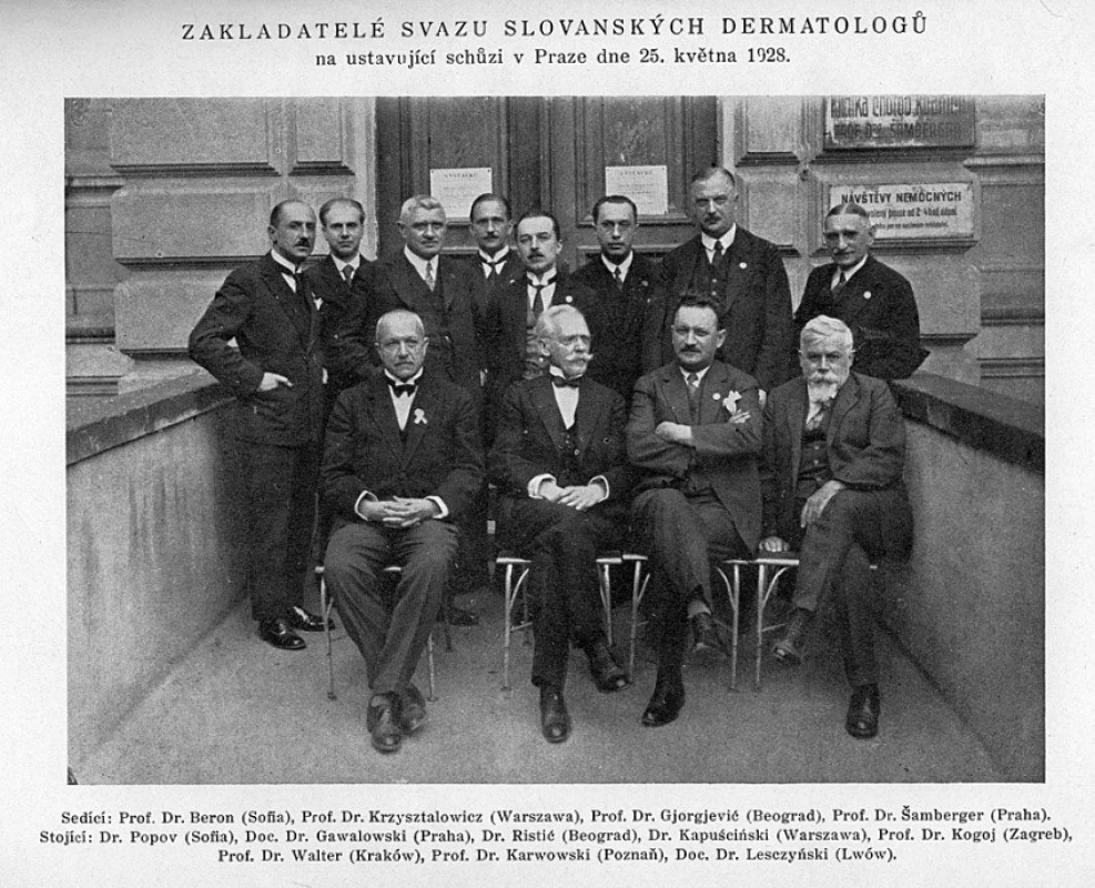 Sjezd Slovanských dermatologů v Praze.