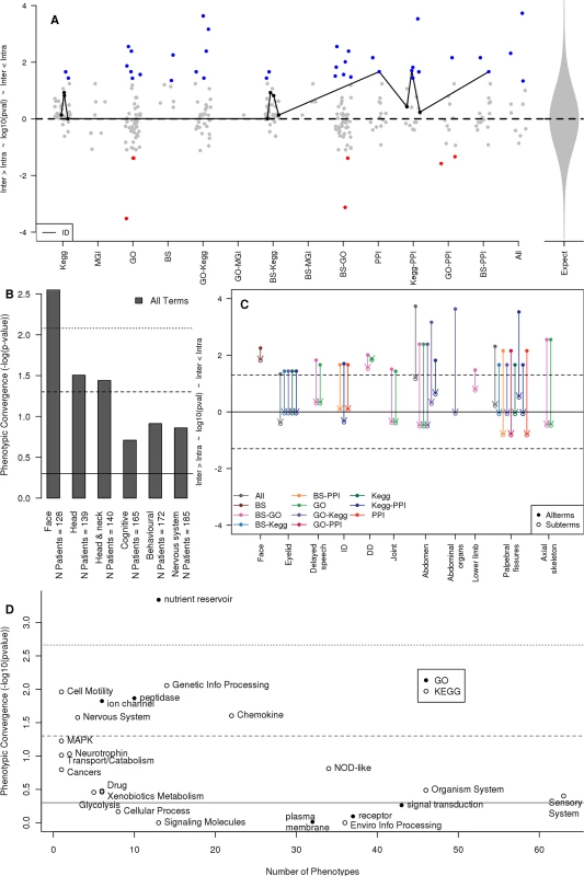 Phenotypic concordances amongst patients whose copy number variant genes contribute to the same functional associations and molecular pathways.
