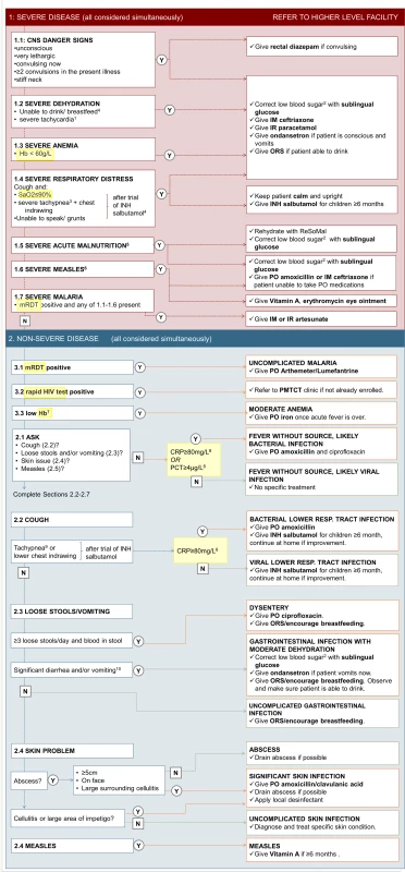 Content of the e-POCT algorithm.