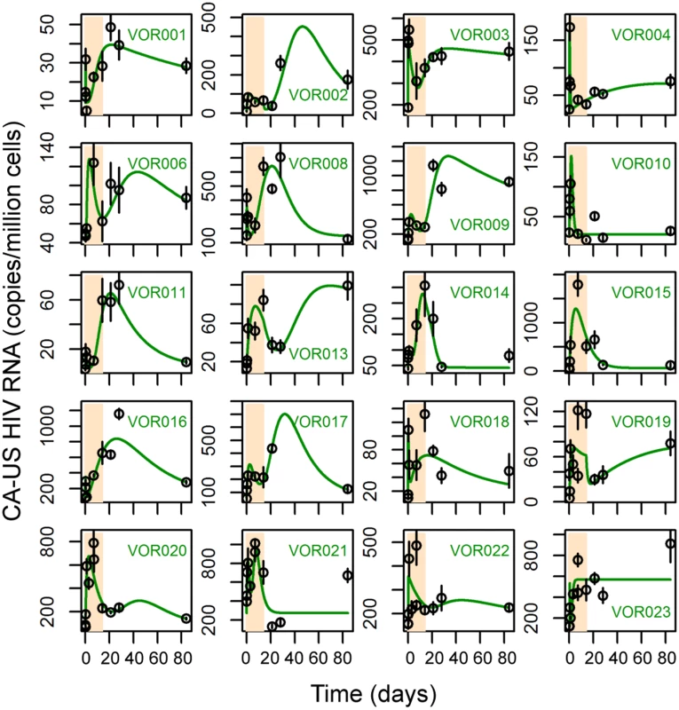 The multistage delayed activation model describes the clinical data well in a majority of the participants.
