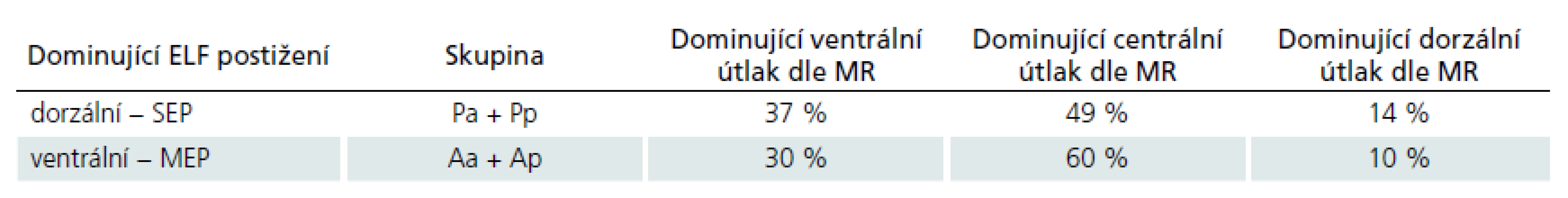 Vztah předoperační elektrofyziologické a grafické (MR) patologie.
