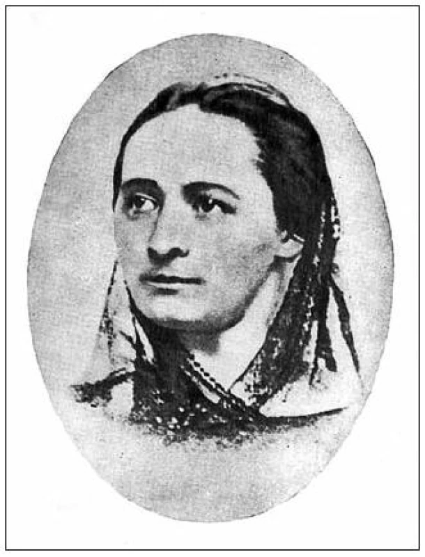 Podobizna Boženy Němcové kolem roku 1850