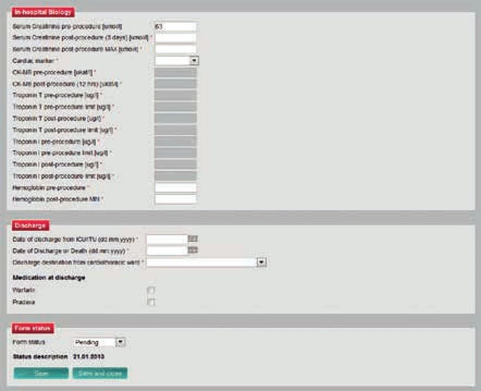 Uživatelské prostředí CTR je připraveno dle potřeb konkrétního projektu (ponecháno v původním jazyce)