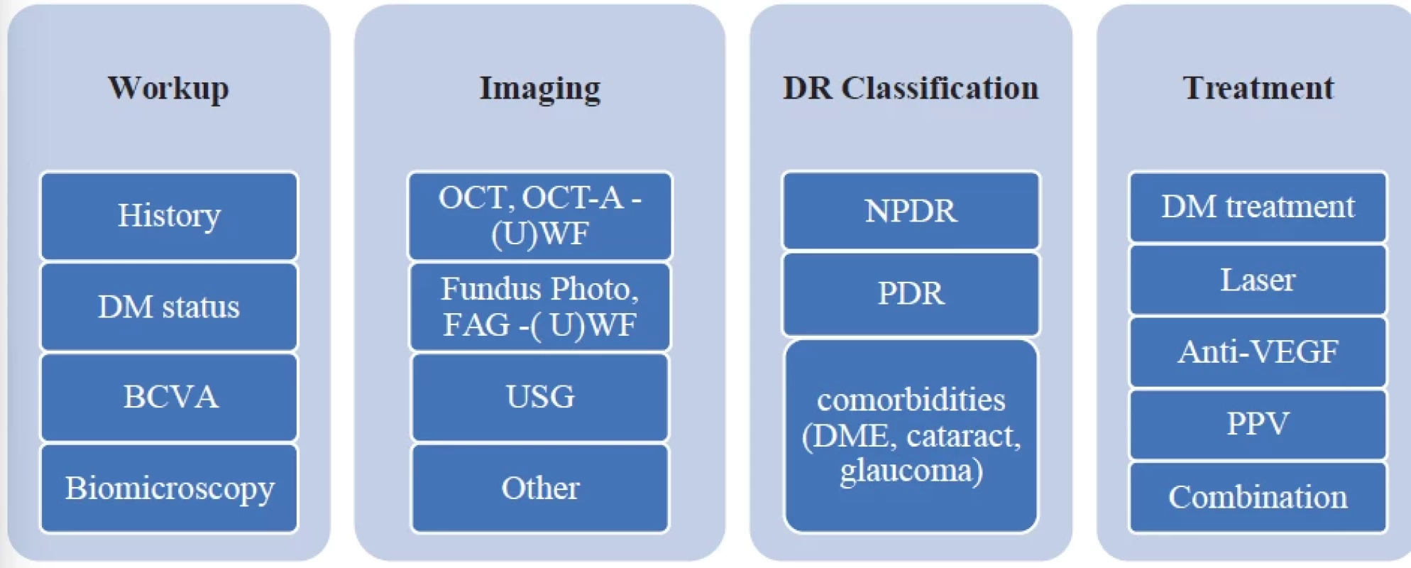 Diabetic retinopathy diagnostics and treatment