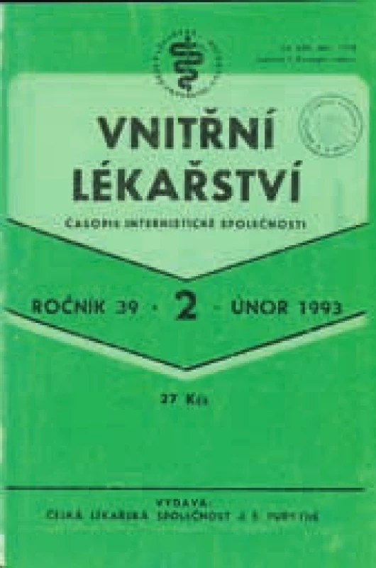 Vnitřní lékařství – 39. ročník (rok 1993)