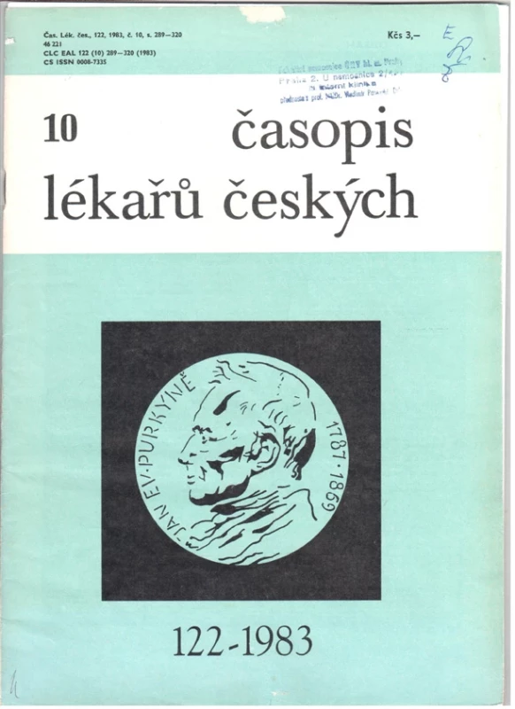 Titulní list Časopisu lékařů českých s vyobrazením medaile vydané ke 100. výročí založení Spolku českých lékařů v Praze