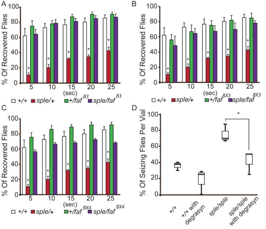 Genetic and pharmacological suppression of the seizure phenotype in prickle mutant flies.