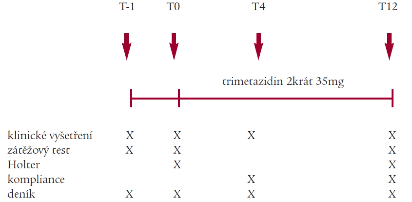 Schéma uspořádání studie TRIADA.