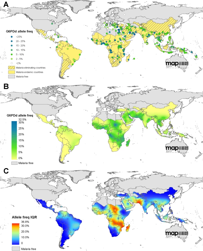 The global distribution of G6PDd.