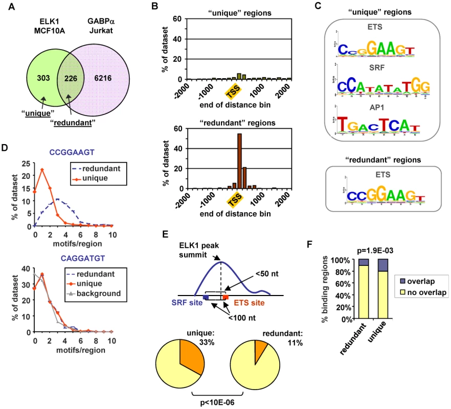 ELK1 binding region characterisation.