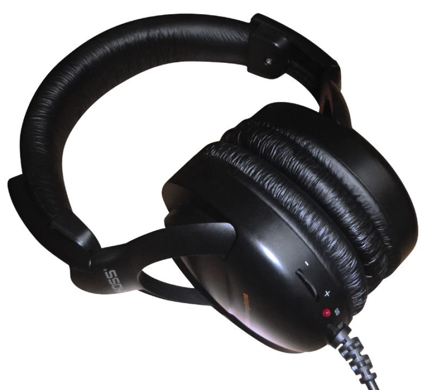 Sluchátka pro kvalitní audio výstup.