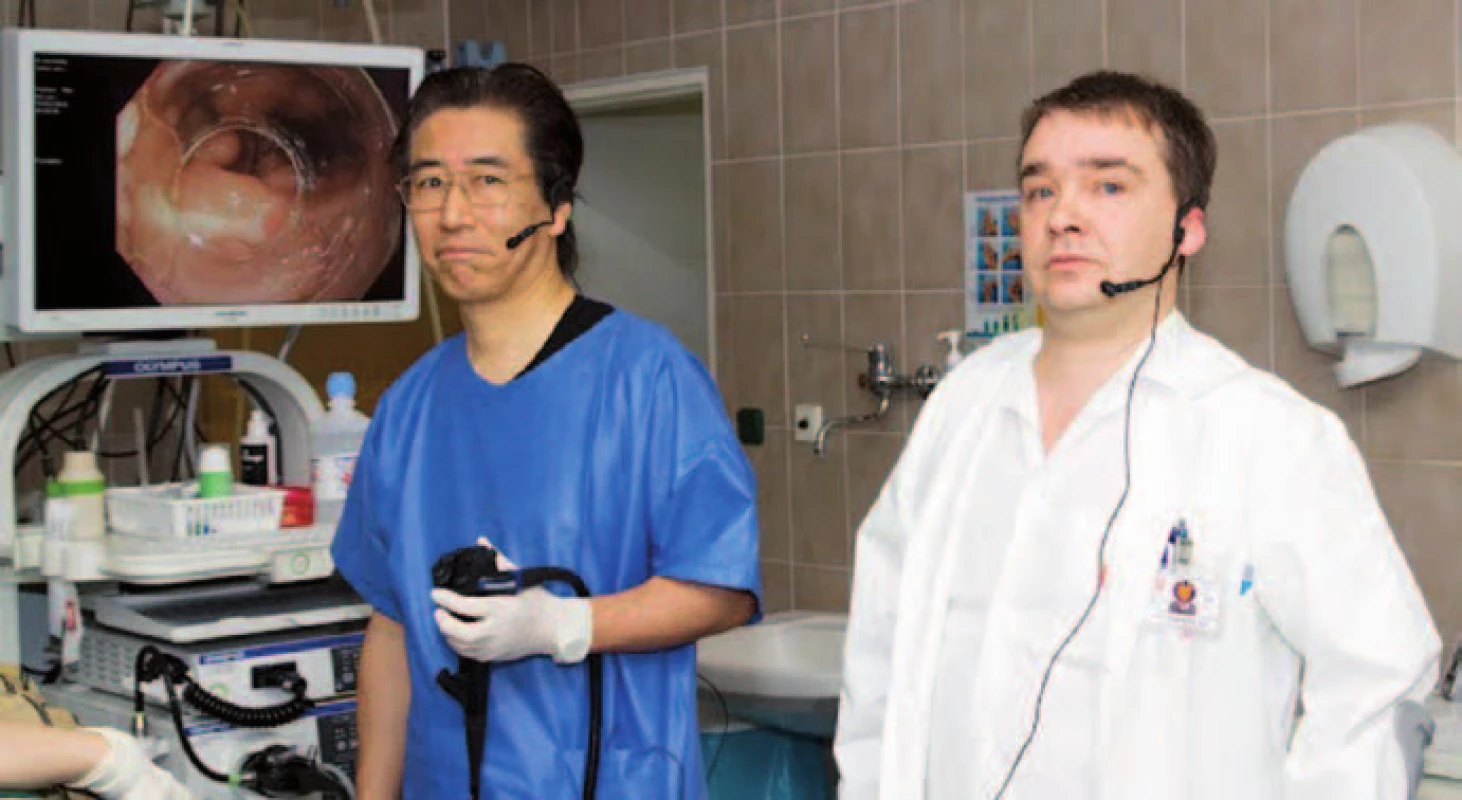 Prof. Inoue a doc. Martínek.
Fig. 2. Prof. Inoue and Ass. Prof. Martinek.