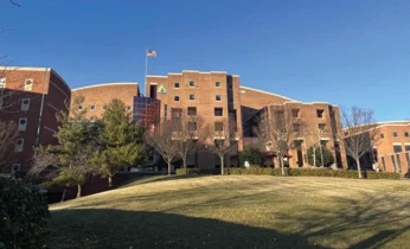 Location of the Burn Center – view of the Johns Hopkins Bayview Medical Center.