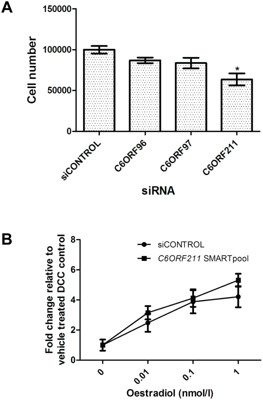 Exploration of the function of the C6orfs in MCF7 cells.