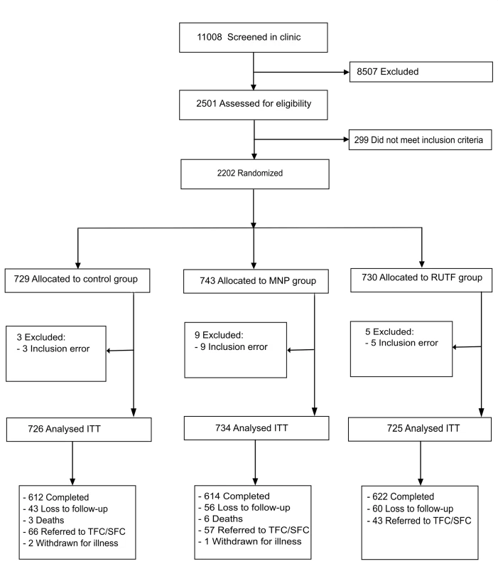 Flow diagram of participants’ supplementation study in Kaabong.