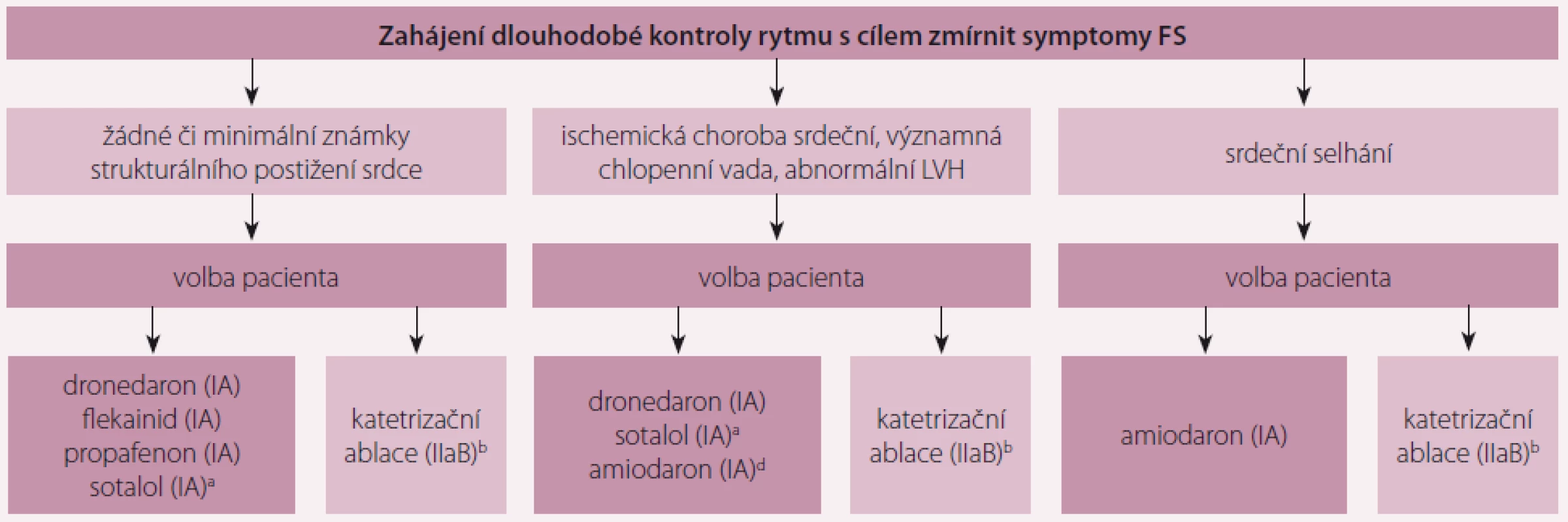 Dlouhodobá kontrola srdečního rytmu u pacientů s fibrilací síní. Převzato z [3].