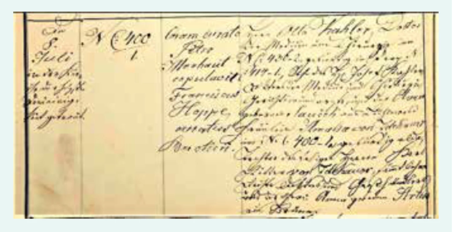 Zápis Ottova sňatku s Amélií Zdekauerovou
(1876) – levá strana