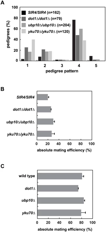 Mutation of <i>UBP10</i> and <i>YKU70</i> accelerate <i>de novo</i> establishment of heterochromatin.