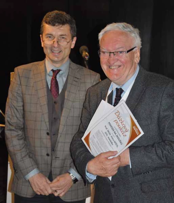 Prof. Milan Lukáš a prof. Petr Dítě, zakladatelé Pracovní skupiny pro IBD.
Fig. 2. Professors Milan Lukáš and Petr Dítě, the founders of The Czech IBD Working Group.