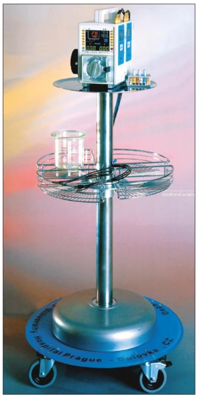 Perfuzní přístroj užívaný k HIPEC (SKALA LA-1)
Fig. 1. Perfusion apparatus used in HIPEC (SKALA LA-1)
