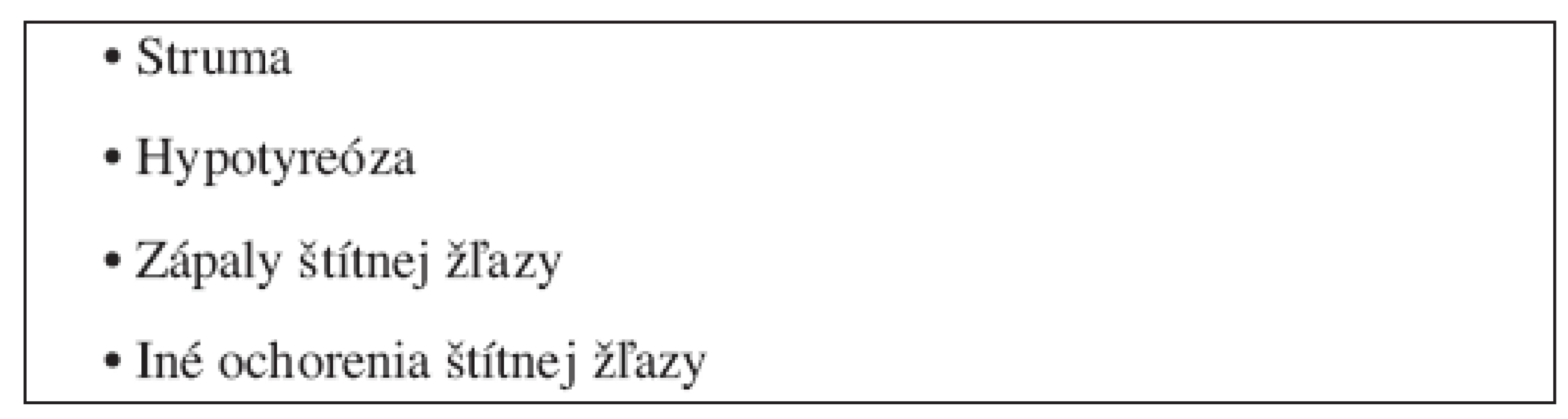 Najčastejšie ochorenia štítnej žľazy v gravidite