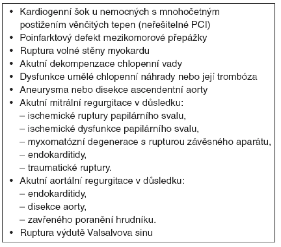 Příklady ASS indikované k chirurgické léčbě