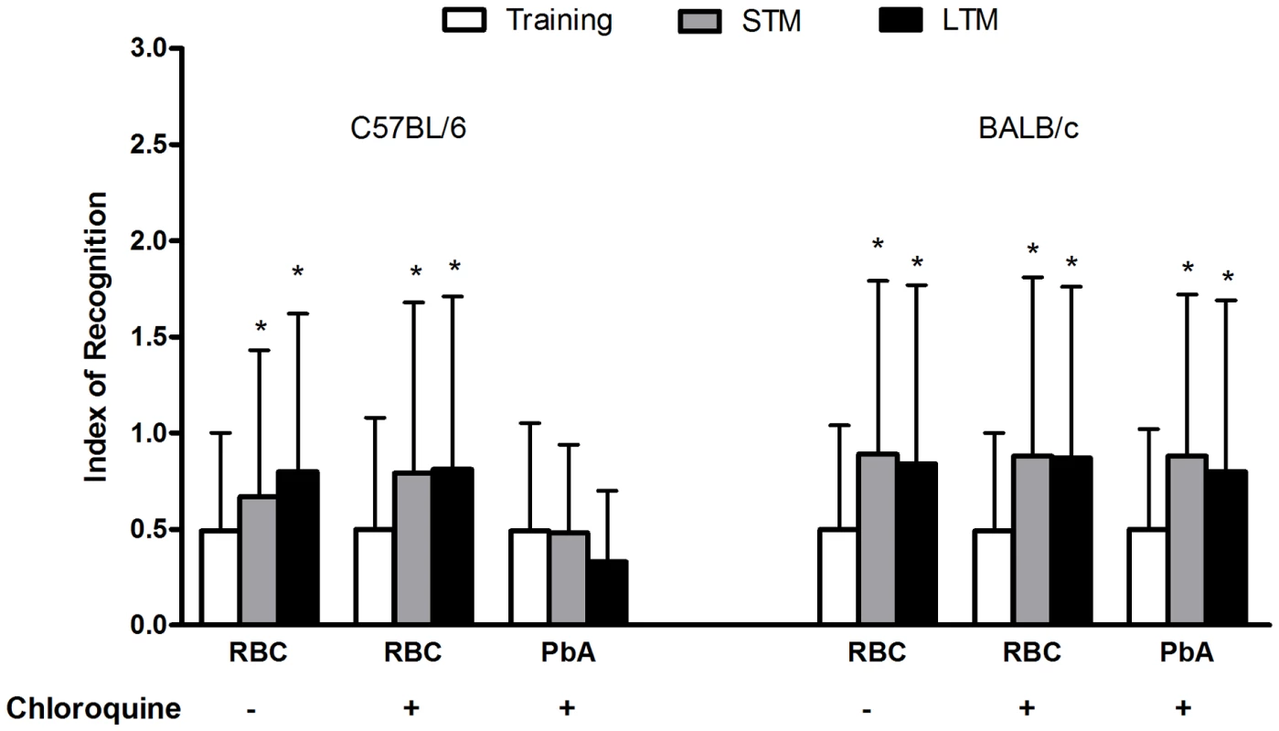 The ability to recognize new objects is impaired in mice after CM.