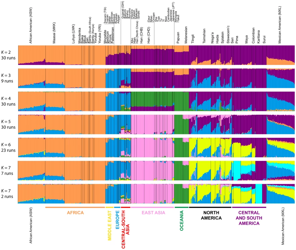 Worldwide Admixture structure.
