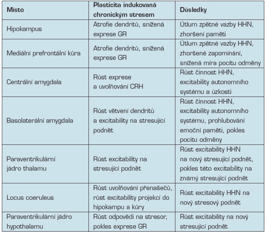 Neuroplastická odpověď na chronický stres (Ulrich-Lai)