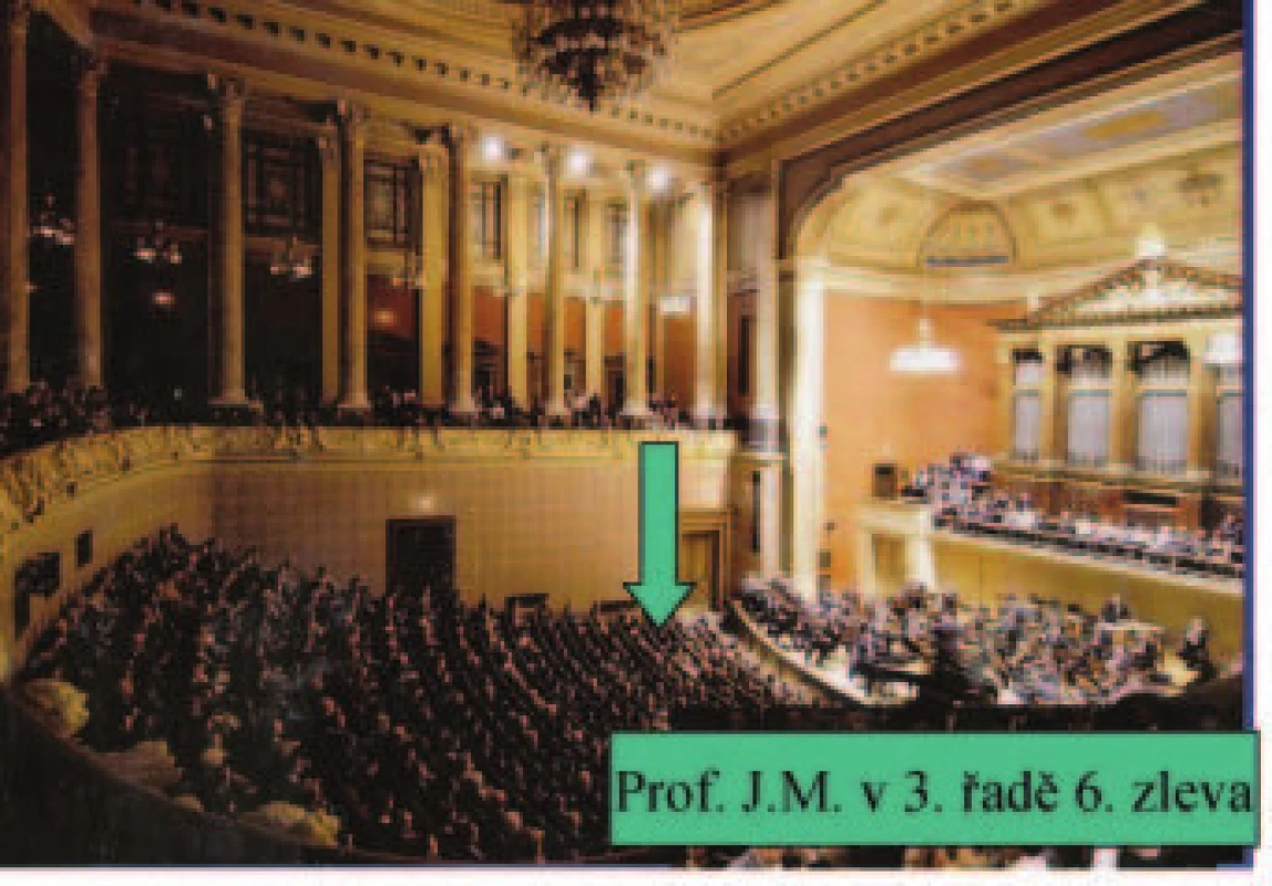 Prof. Marek byl vždy citlivým posluchačem vážné hudby.