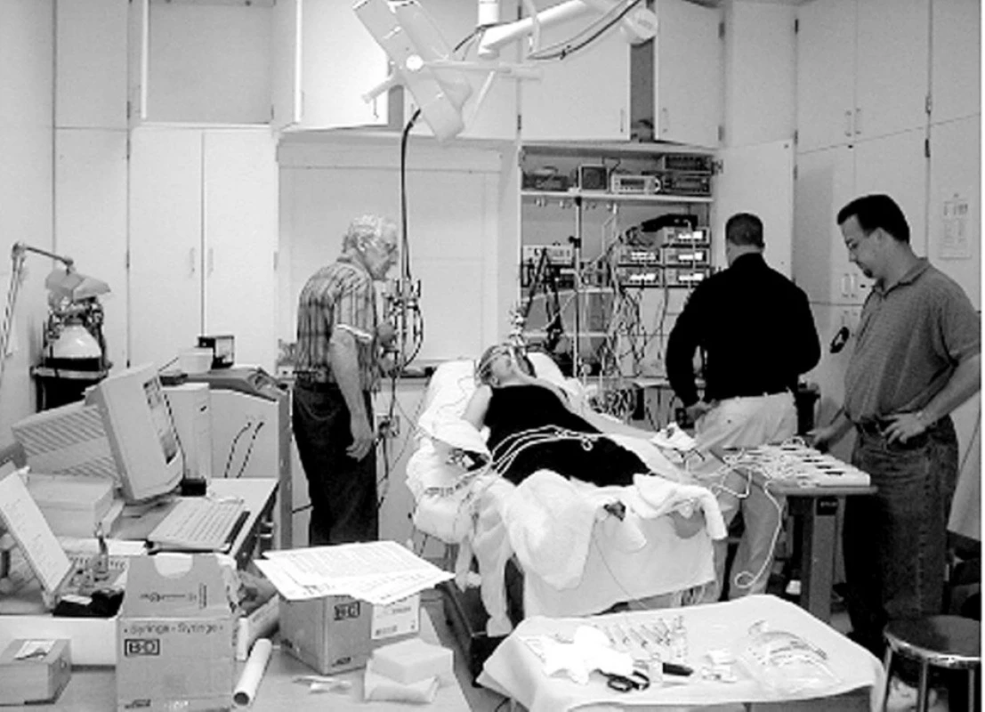 Human Research Laboratory, Department of Anesthesia at UCSF, used primarily to test accuracy of various pulse oximeters at brief steps to several low volunteer oxygen saturations
