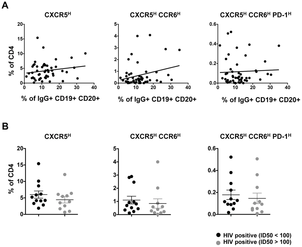 Relationship between pT<sub>FH</sub> cells and neutralization activity.