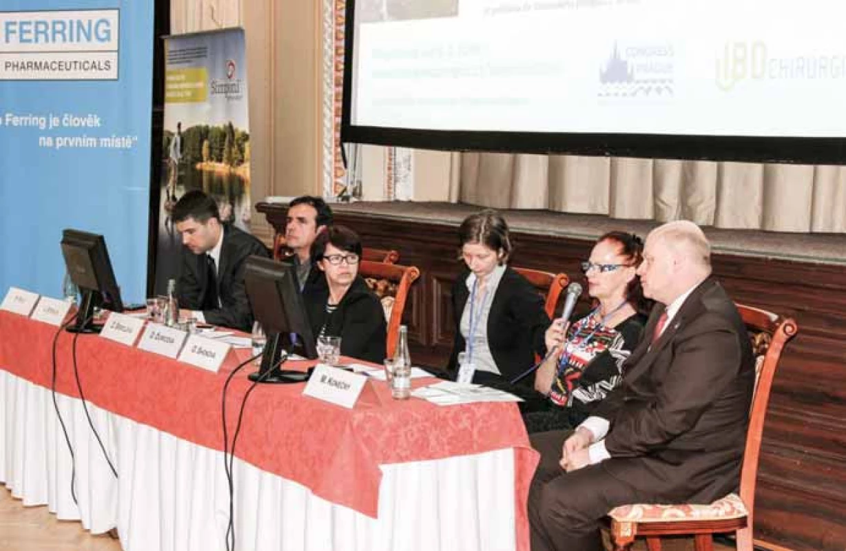 Živá diskuze panelistů.
Fig. 2. Lively discussion between participants.