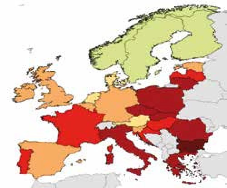 Klebsiella pneumoniae, ČR 2015, CEF III 54,1 %
