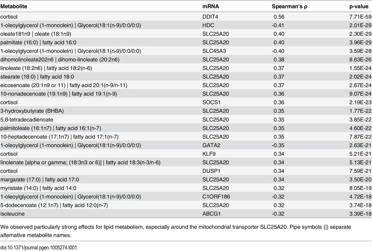 Top 25 network edges.