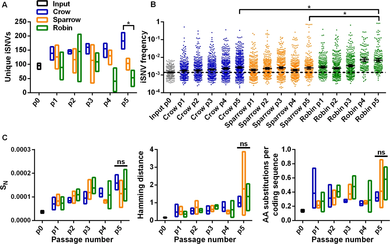 Disparate adaptive routes in birds lead to similar overall intrahost population complexity and diversity.