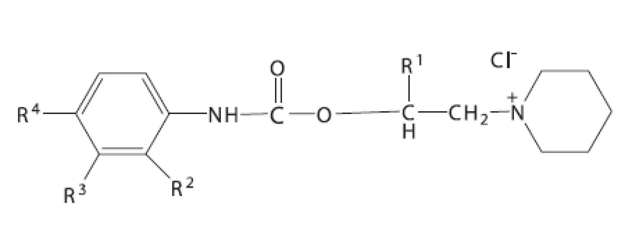 Piperidinylalkyl estery