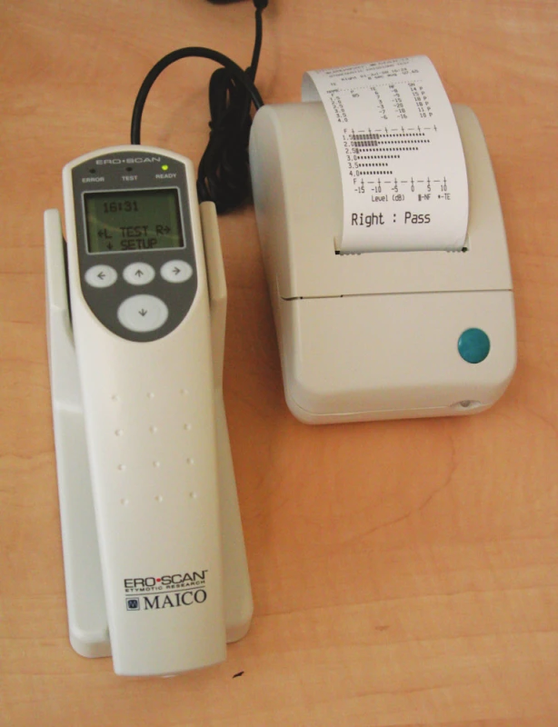Přístroj MAICO ERO.SCAN – automatický OAE systém.