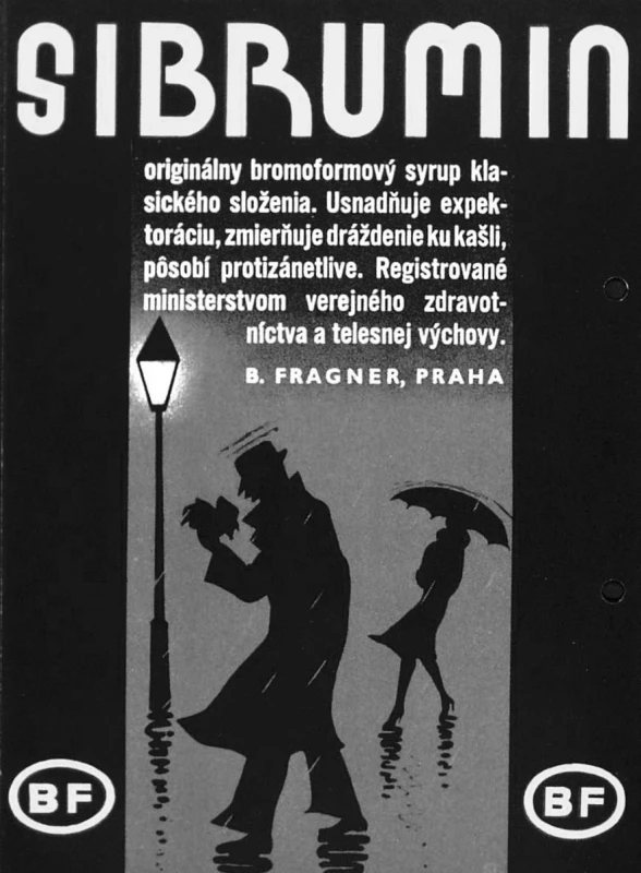 Sibrumin, B. Fragner Praha, leták třicátá léta 20. století, ČFM