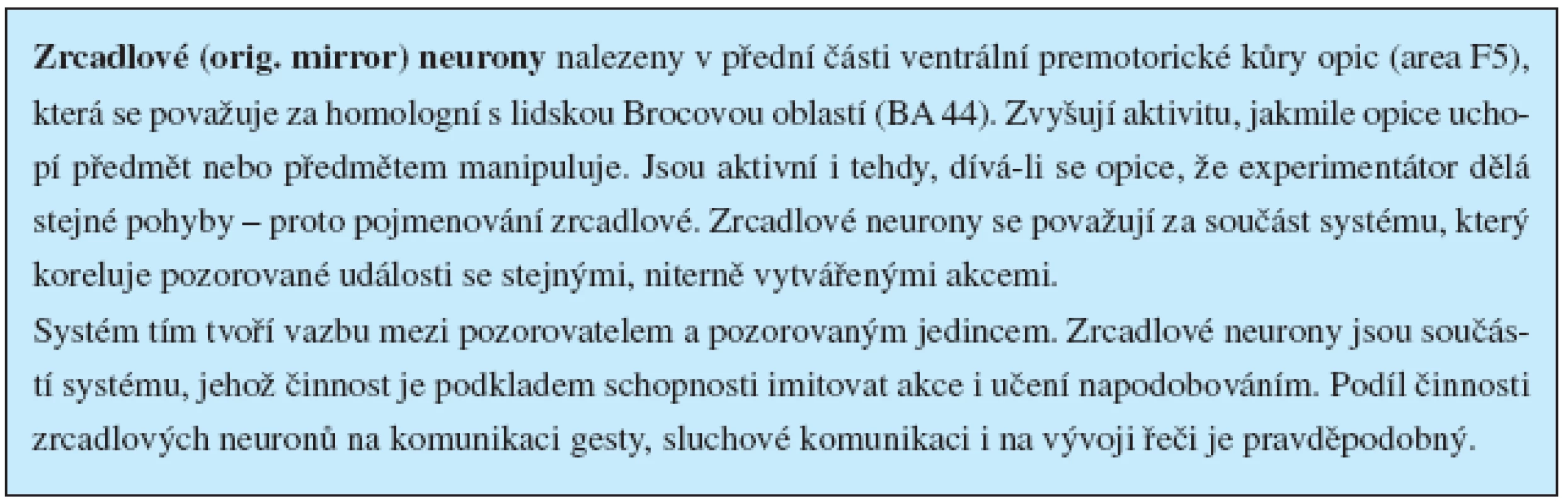 Zrcadlové neurony