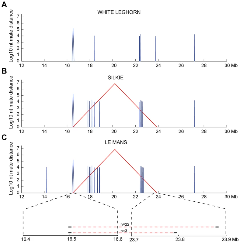 Candidate structural variants identified from whole-genome resequencing.
