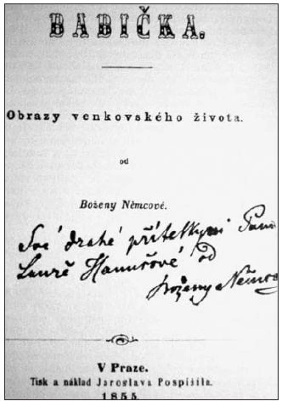 Titulní list prvého vydání Babičky