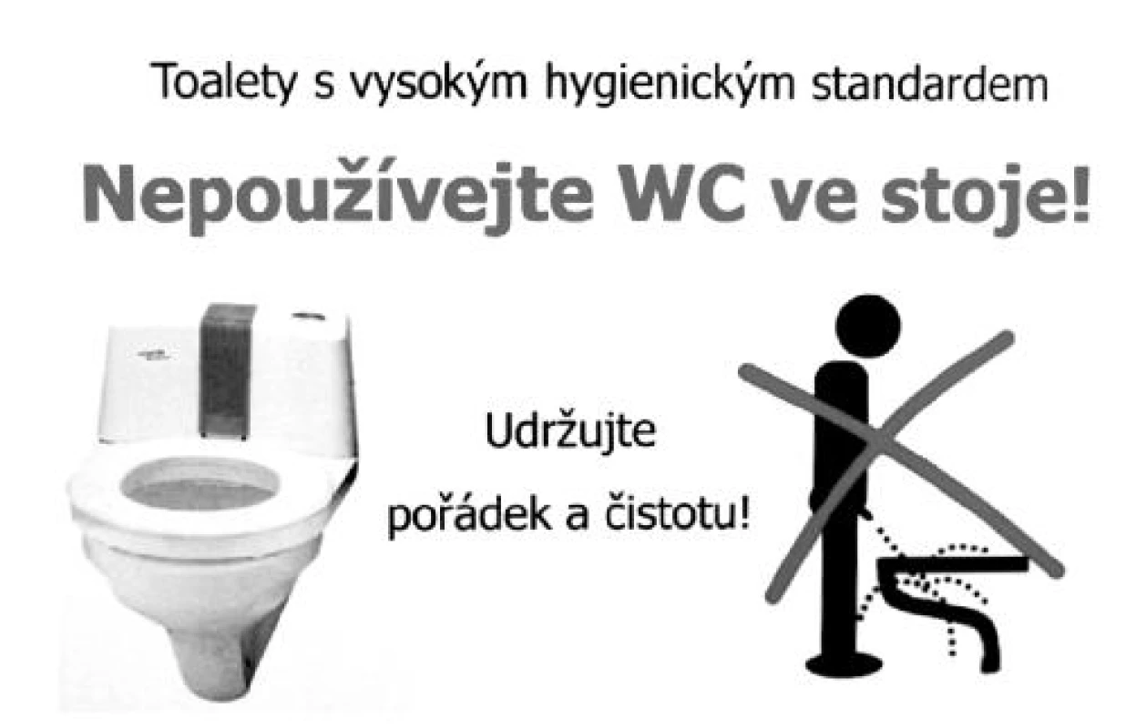 Piktogramy na toaletách pacientů