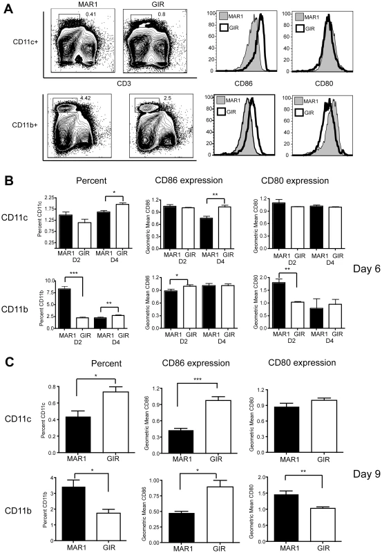 Effect of MAR1-5A3 treatment on costimulatory molecule expression of antigen-presenting cells.